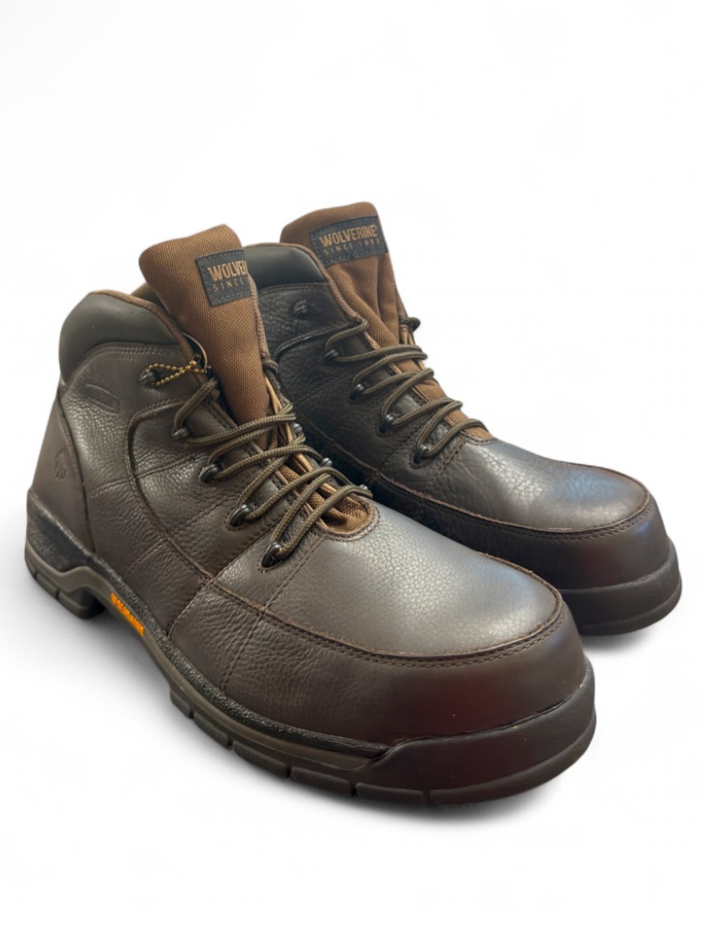 Wolverine Davis Brown Leather Composite Toe EH SR Work Boots Size US 15 Men’s
